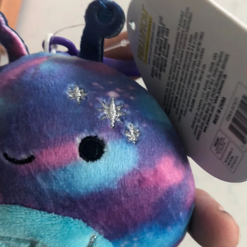 Squishmallows Colorful Plush Keychain